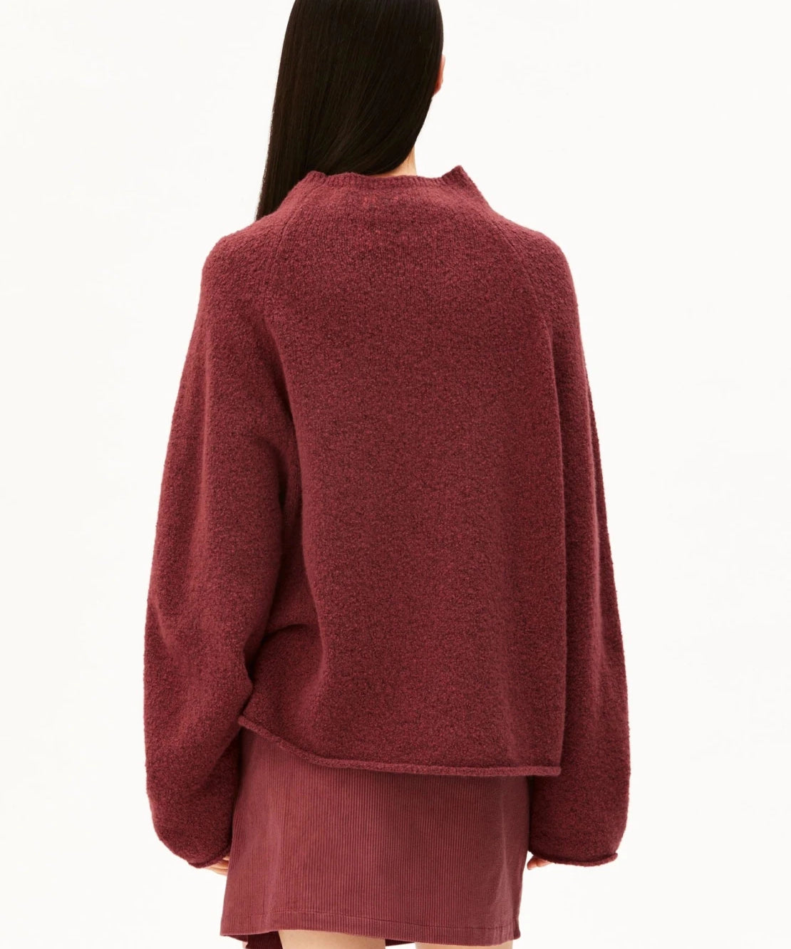 ARMEDANGELS - ICONIC Å MONALAA BOUCLÉ Strickpullover • velvet ember - ROSA ECK
