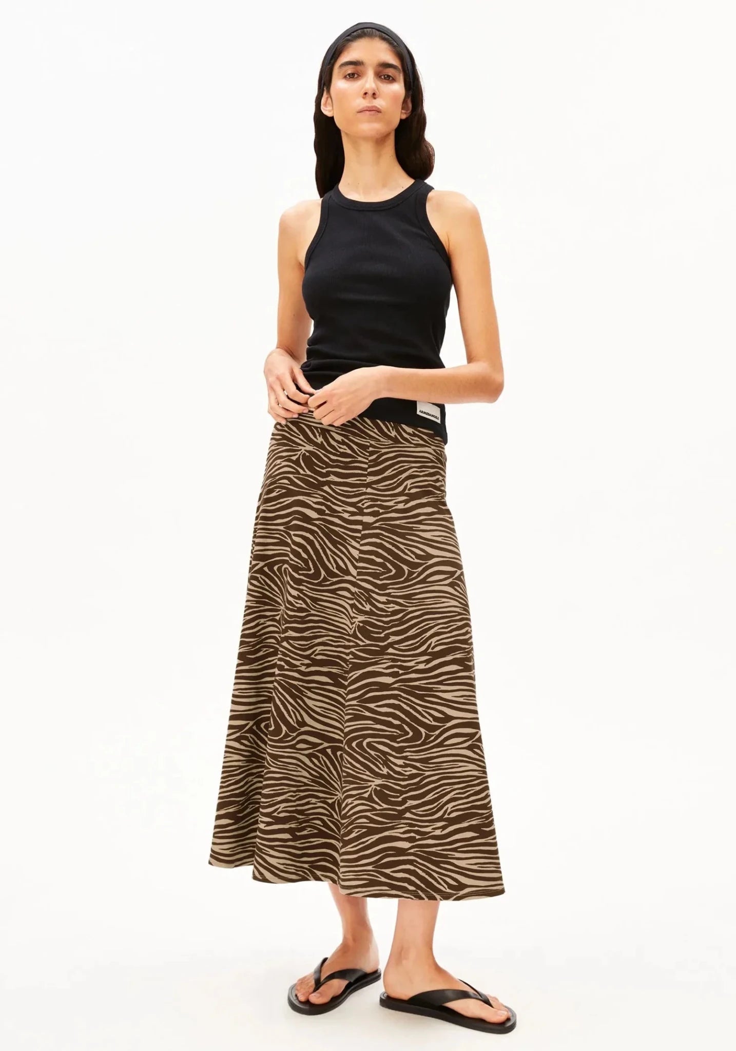 ARMEDANGELS - ILENIAA LARAA Midirock • Sandstone Zebra - ROSA ECK