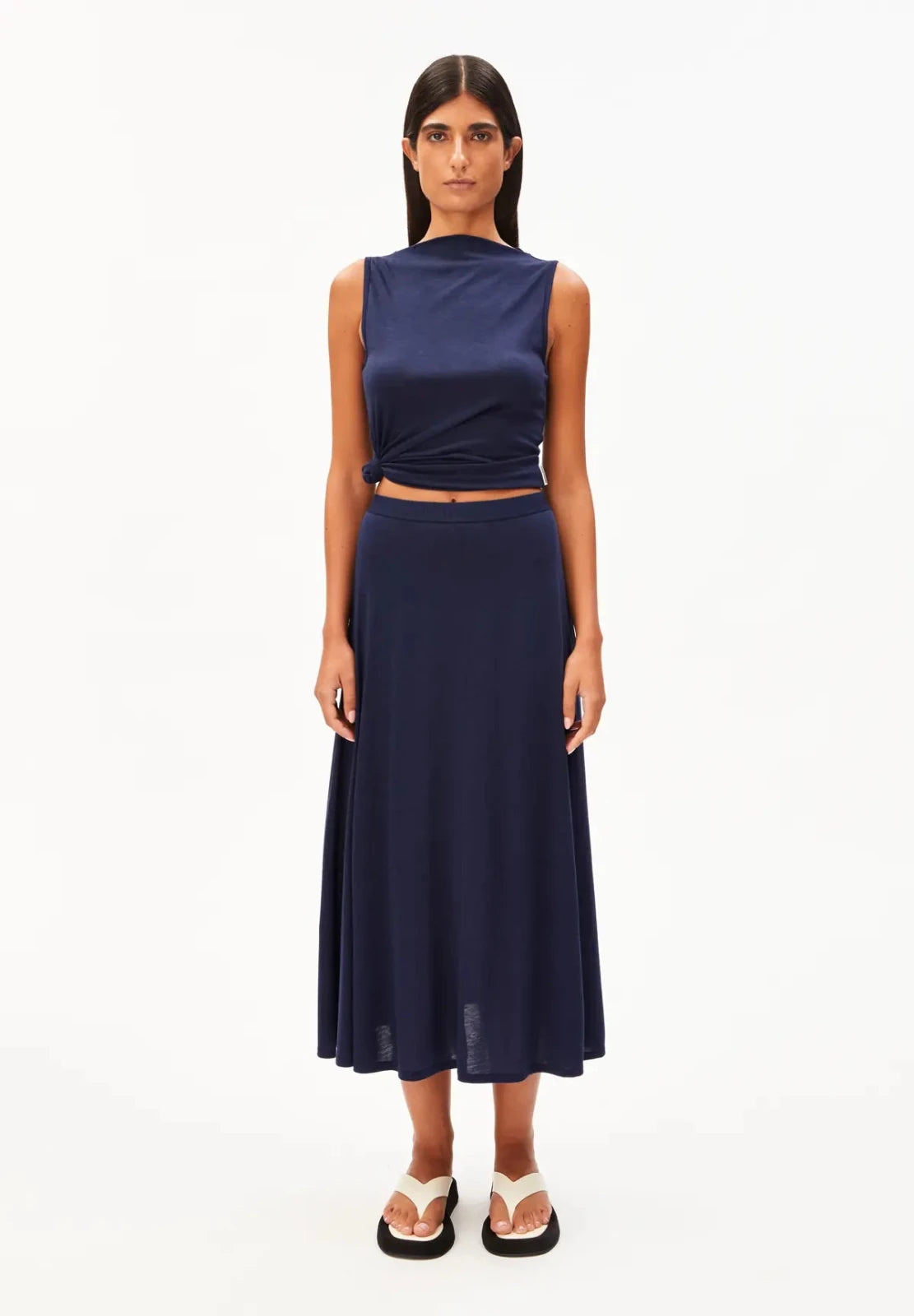 ARMEDANGELS - ILENIAA LARAA Midirock • tinted navy - ROSA ECK