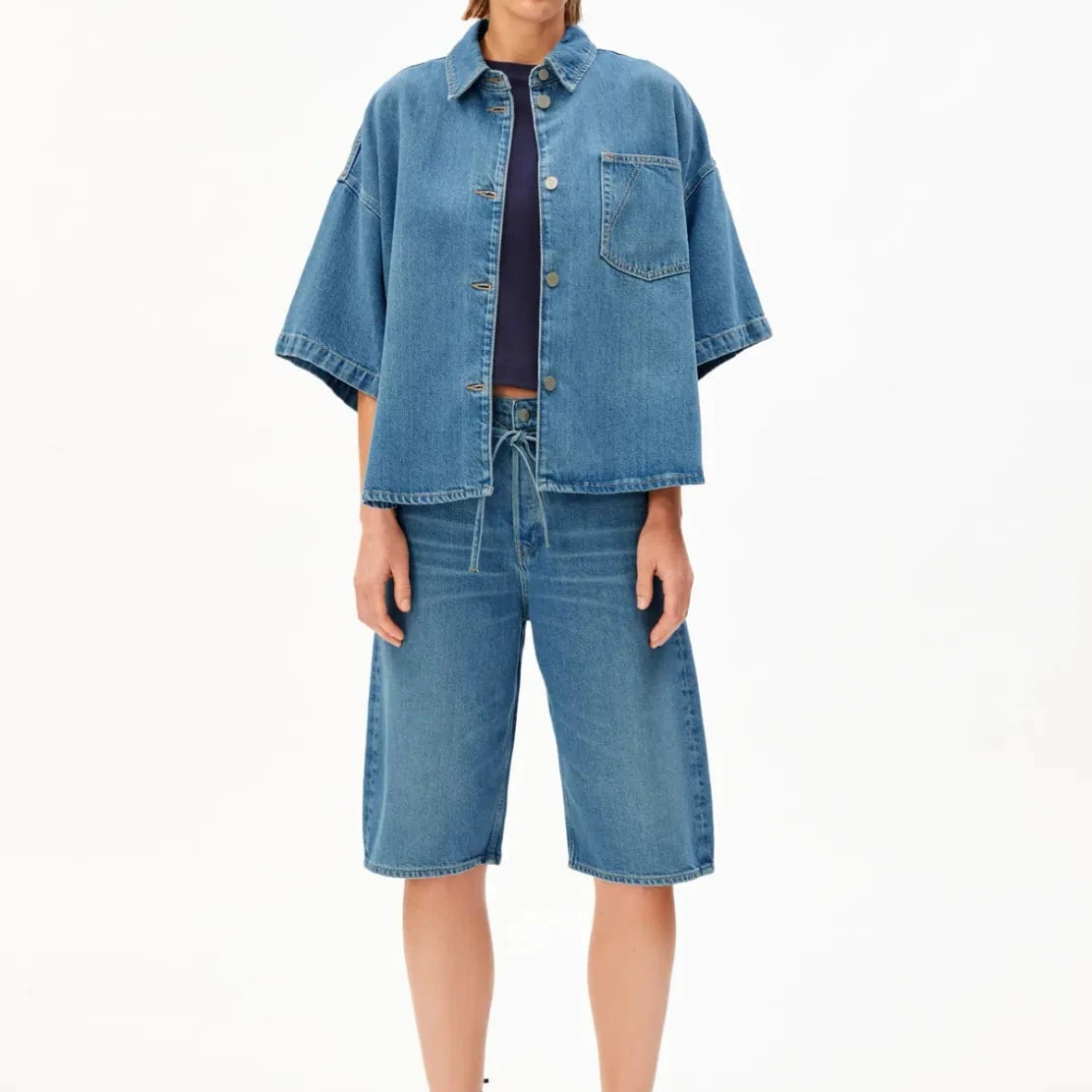 ARMEDANGELS - Jeans Overshirt • laguna - ROSA ECK