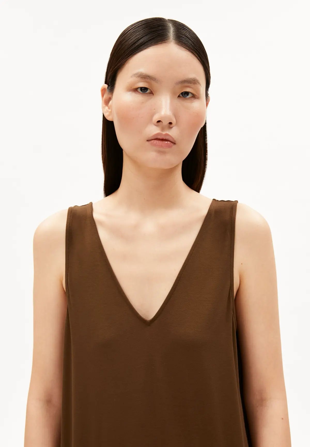 ARMEDANGELS - Jersey Midi Kleid • dried palm - ROSA ECK