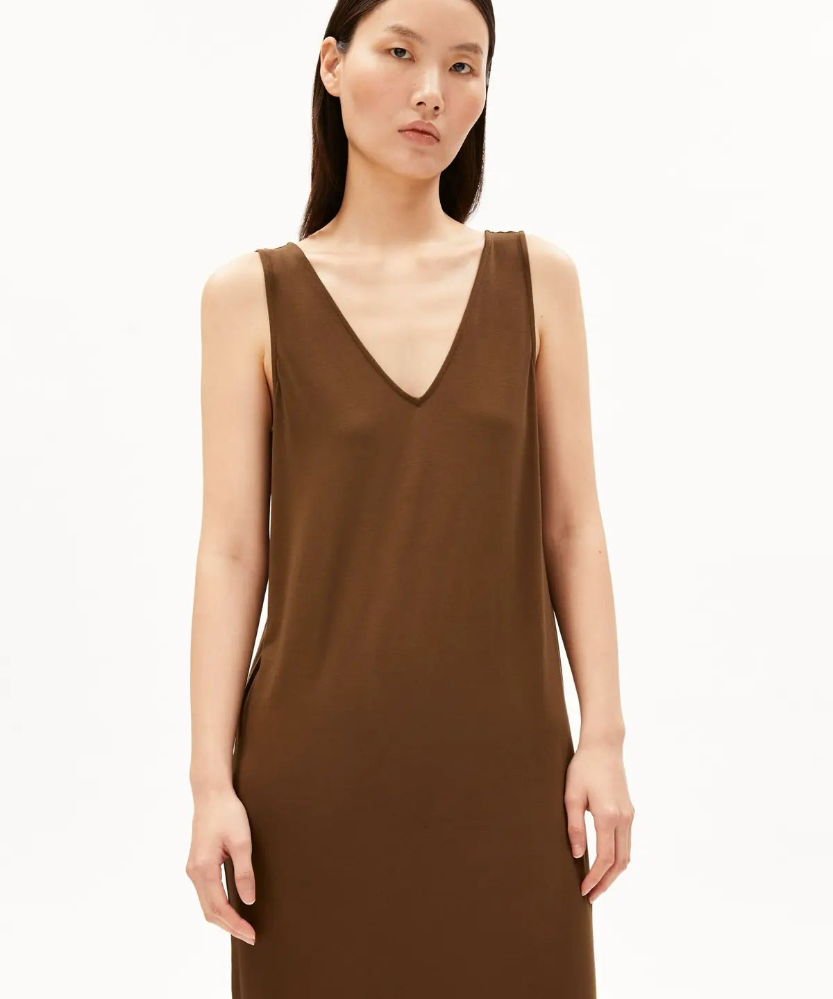 ARMEDANGELS - Jersey Midi Kleid • dried palm - ROSA ECK