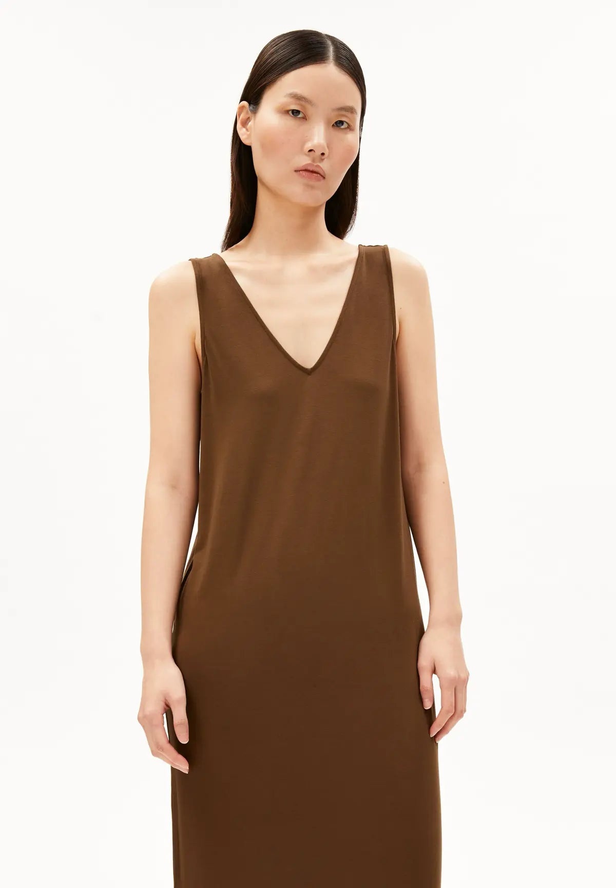 ARMEDANGELS - Jersey Midi Kleid • dried palm - ROSA ECK