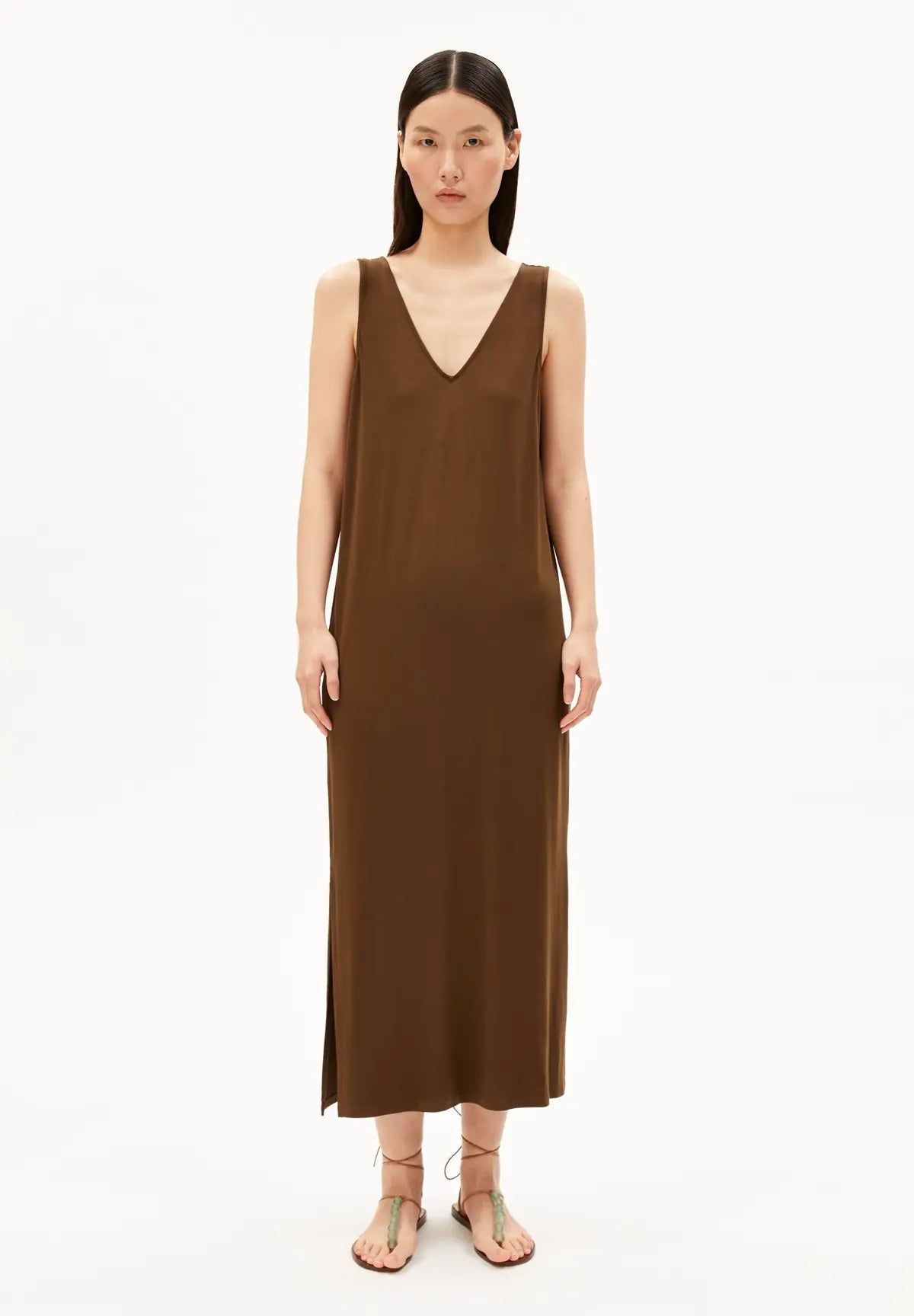 ARMEDANGELS - Jersey Midi Kleid • dried palm - ROSA ECK