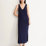 ARMEDANGELS - Jersey Midi Kleid • tinted navy - ROSA ECK