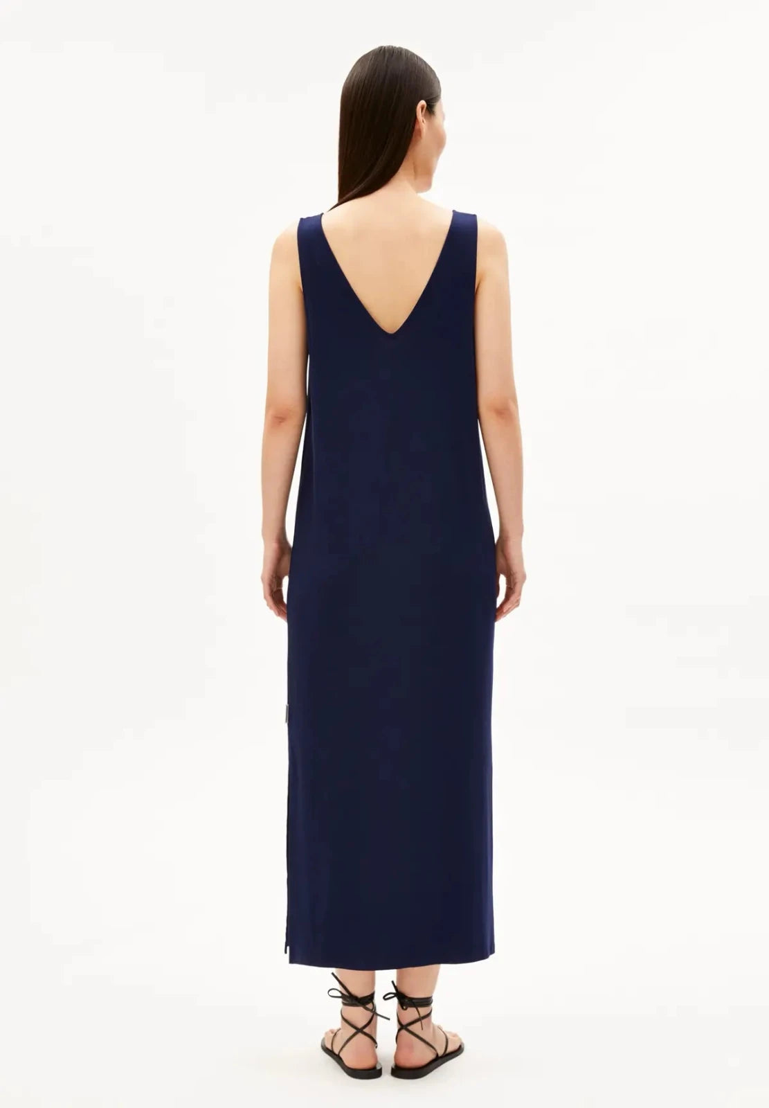 ARMEDANGELS - Jersey Midi Kleid • tinted navy - ROSA ECK