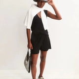 ARMEDANGELS - Jersey Shorts im Relaxed Fit • black - ROSA ECK