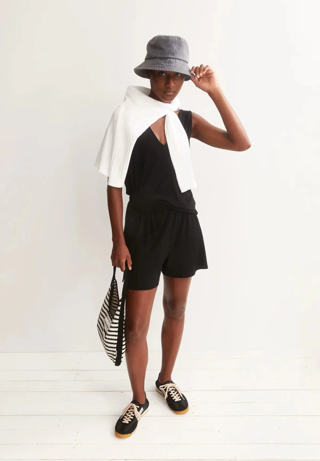 ARMEDANGELS - Jersey Shorts im Relaxed Fit • black - ROSA ECK