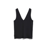 ARMEDANGELS - Jersey Top mit V - Ausschnitt • black - ROSA ECK