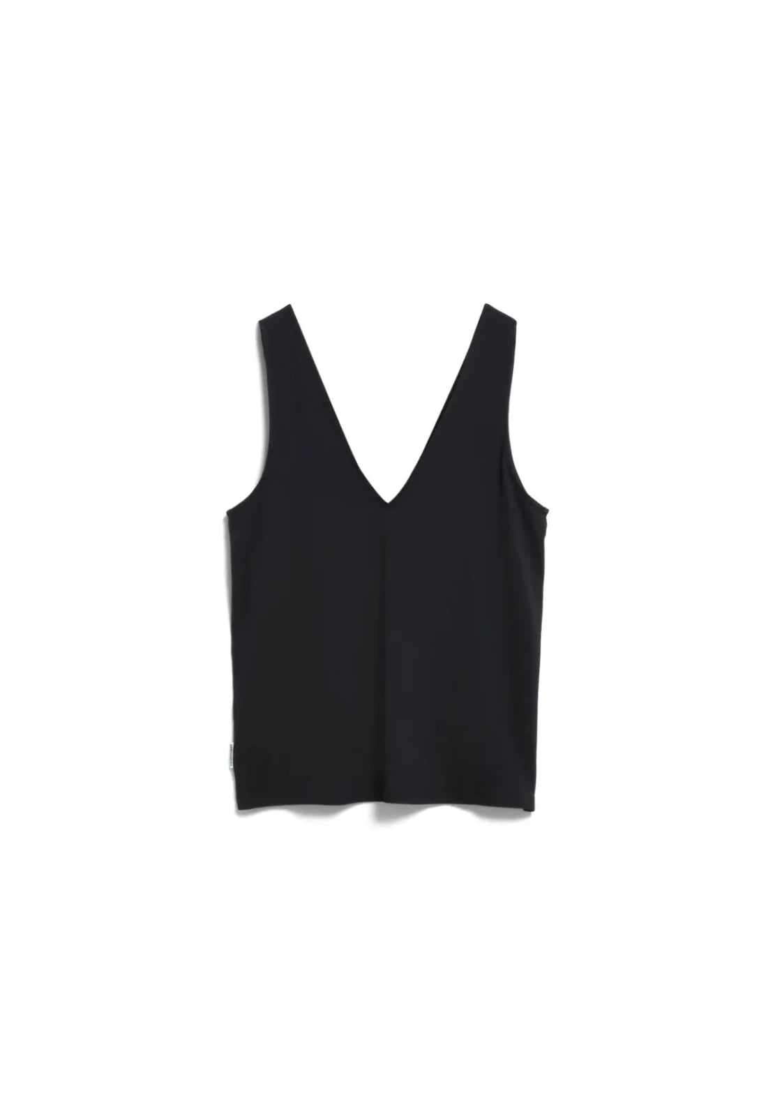 ARMEDANGELS - Jersey Top mit V - Ausschnitt • black - ROSA ECK