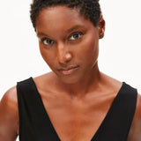 ARMEDANGELS - Jersey Top mit V - Ausschnitt • black - ROSA ECK