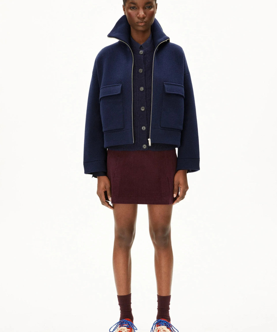 ARMEDANGELS - JOANIAAS Strickjacke • Tinted Navy - Pullover - ROSA ECK