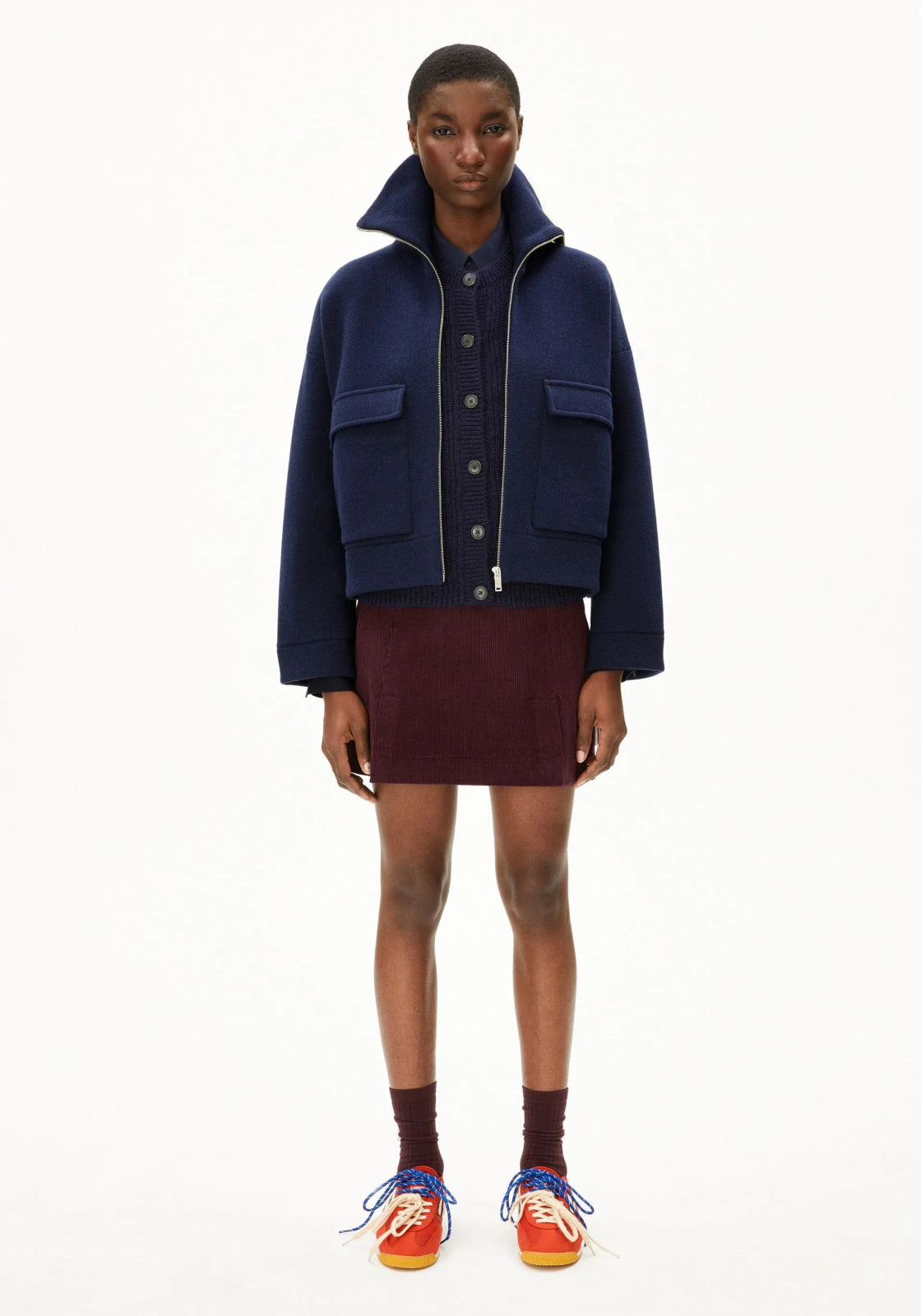 ARMEDANGELS - JOANIAAS Strickjacke • Tinted Navy - Pullover - ROSA ECK