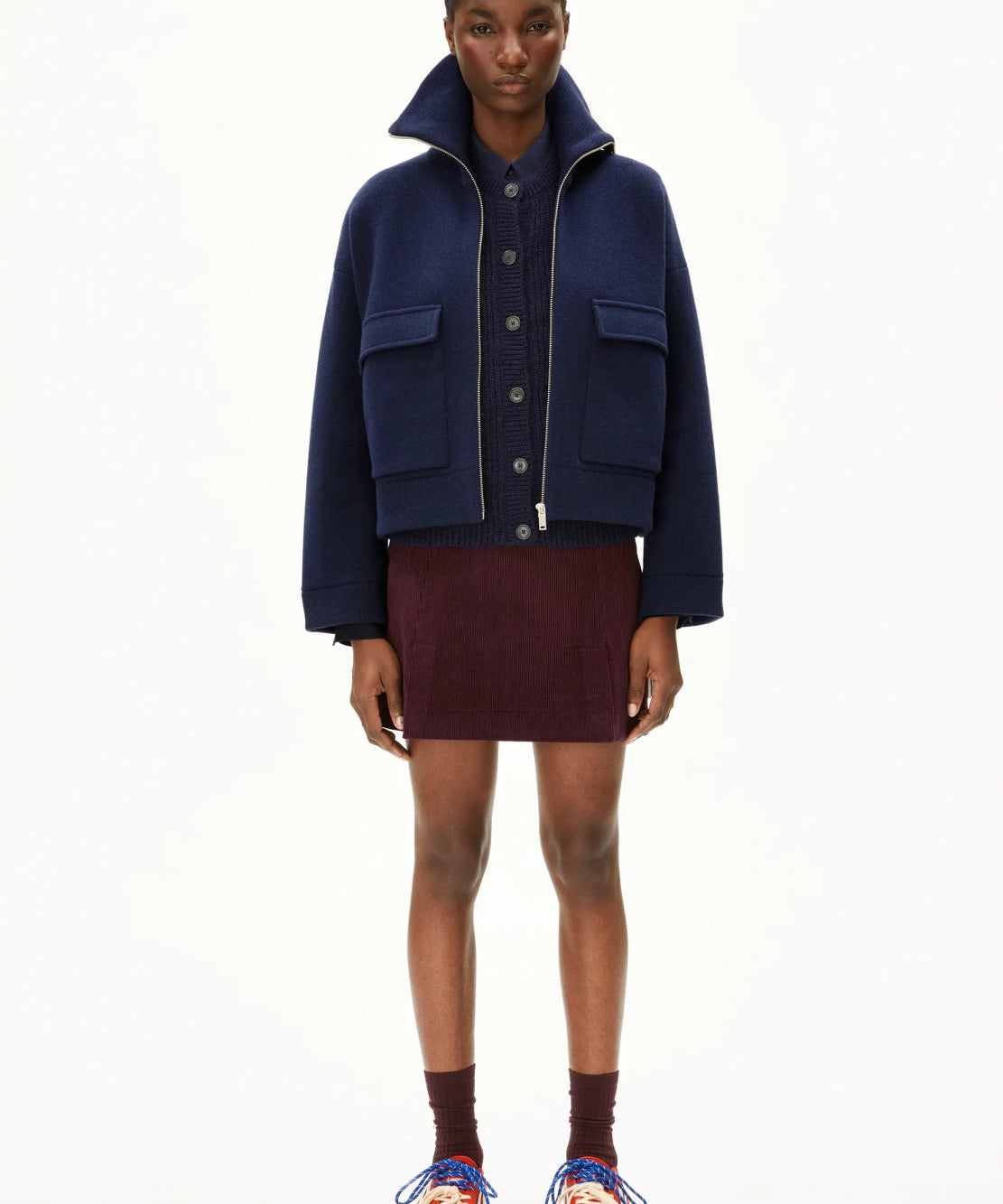 ARMEDANGELS - JOANIAAS Strickjacke • Tinted Navy - Pullover - ROSA ECK