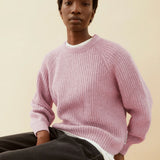 KAAGI Rippstrick-Pullover • frosted rose