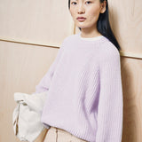 KAAGI Rippstrick-Pullover • moonlit lilac