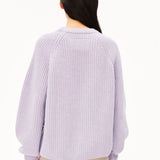 ARMEDANGELS - KAAGI Rippstrick-Pullover • moonlit lilac - ROSA ECK