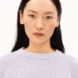 ARMEDANGELS - KAAGI Rippstrick-Pullover • moonlit lilac - ROSA ECK