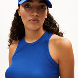 ARMEDANGELS - KANITAA Ripp - Top • dynamo blue - Top - ROSA ECK