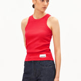 ARMEDANGELS - KANITAA Ripp - Top • mars red - Top - ROSA ECK