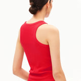 ARMEDANGELS - KANITAA Ripp - Top • mars red - Top - ROSA ECK