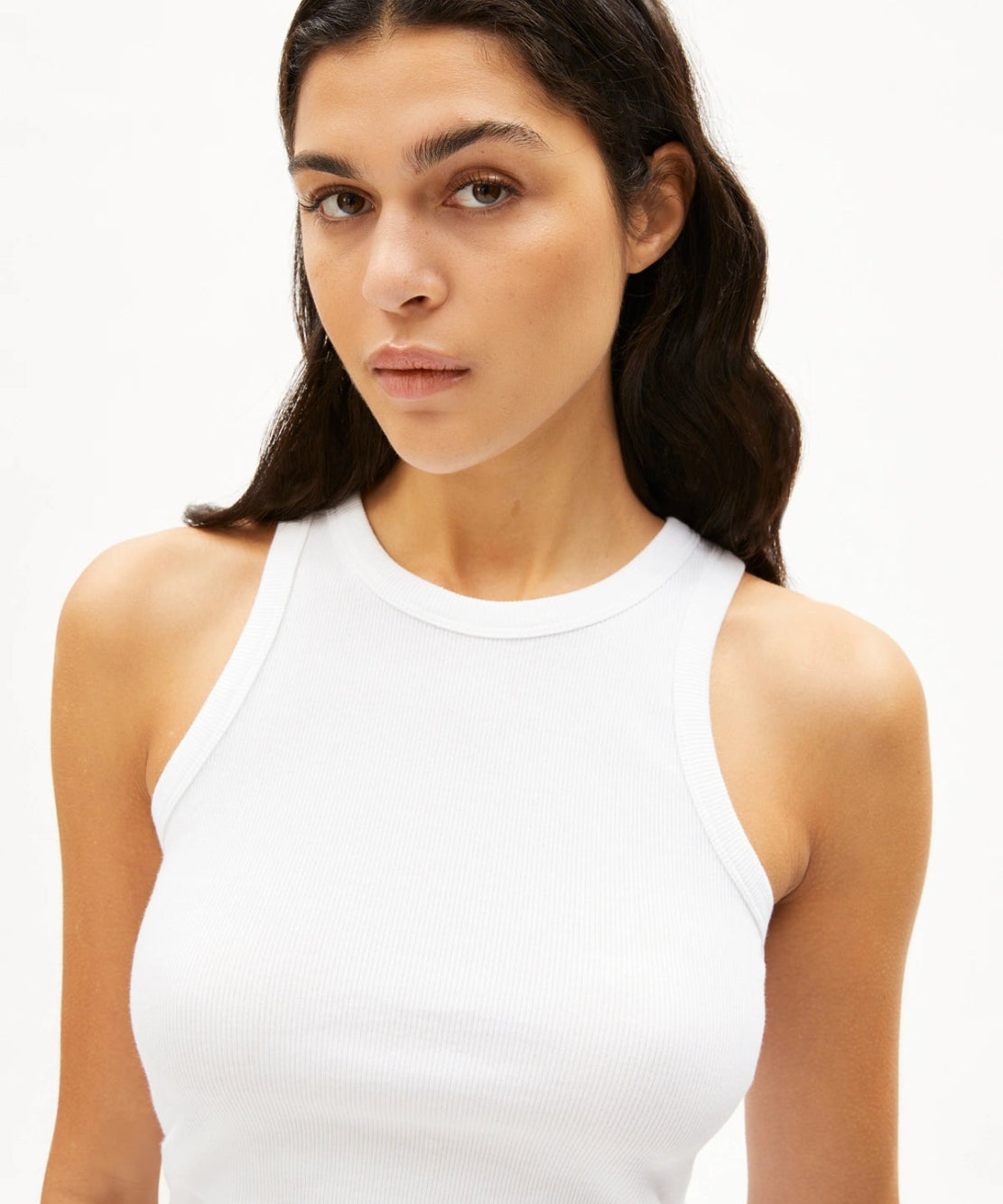 ARMEDANGELS - KANITAA Ripp - Top • white - Top - ROSA ECK