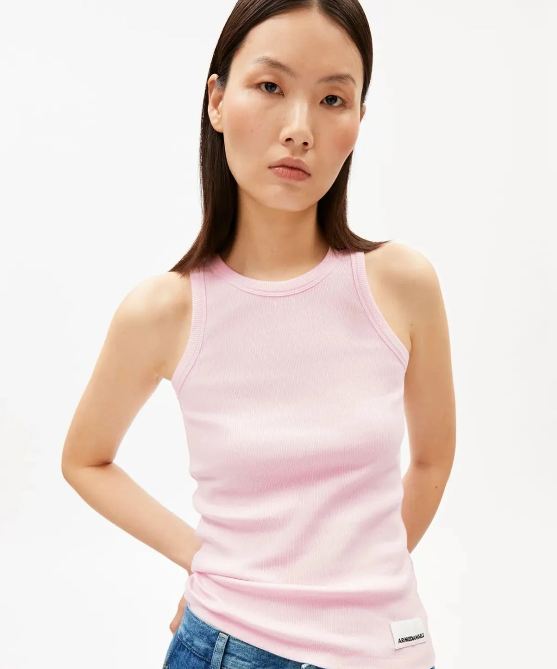 ARMEDANGELS - KANITAA Top • pink mist - ROSA ECK