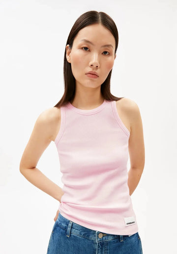 ARMEDANGELS - KANITAA Top • pink mist - ROSA ECK