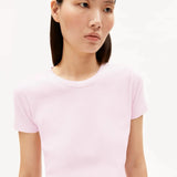 ARMEDANGELS - KARDAA Ripp T-Shirt • pink mist - ROSA ECK
