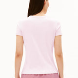 ARMEDANGELS - KARDAA Ripp T-Shirt • pink mist - ROSA ECK