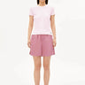 ARMEDANGELS - KARDAA Ripp T-Shirt • pink mist - ROSA ECK