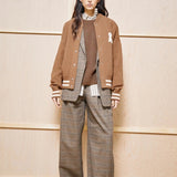 ARMEDANGELS - Karierte Bundfaltenhose • claystone-sand stone - ROSA ECK