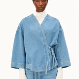 KIMONO Jeansjacke in Hellblau von ARMEDANGELS – Ansicht 1