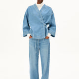 KIMONO Jeansjacke in Hellblau von ARMEDANGELS – Ansicht 5