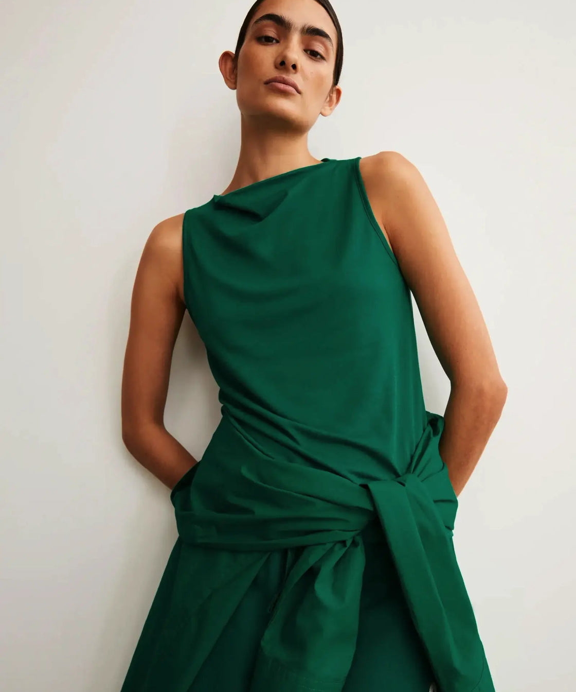 ARMEDANGELS - LAMINIAA Top • emerald green - ROSA ECK Concept Store