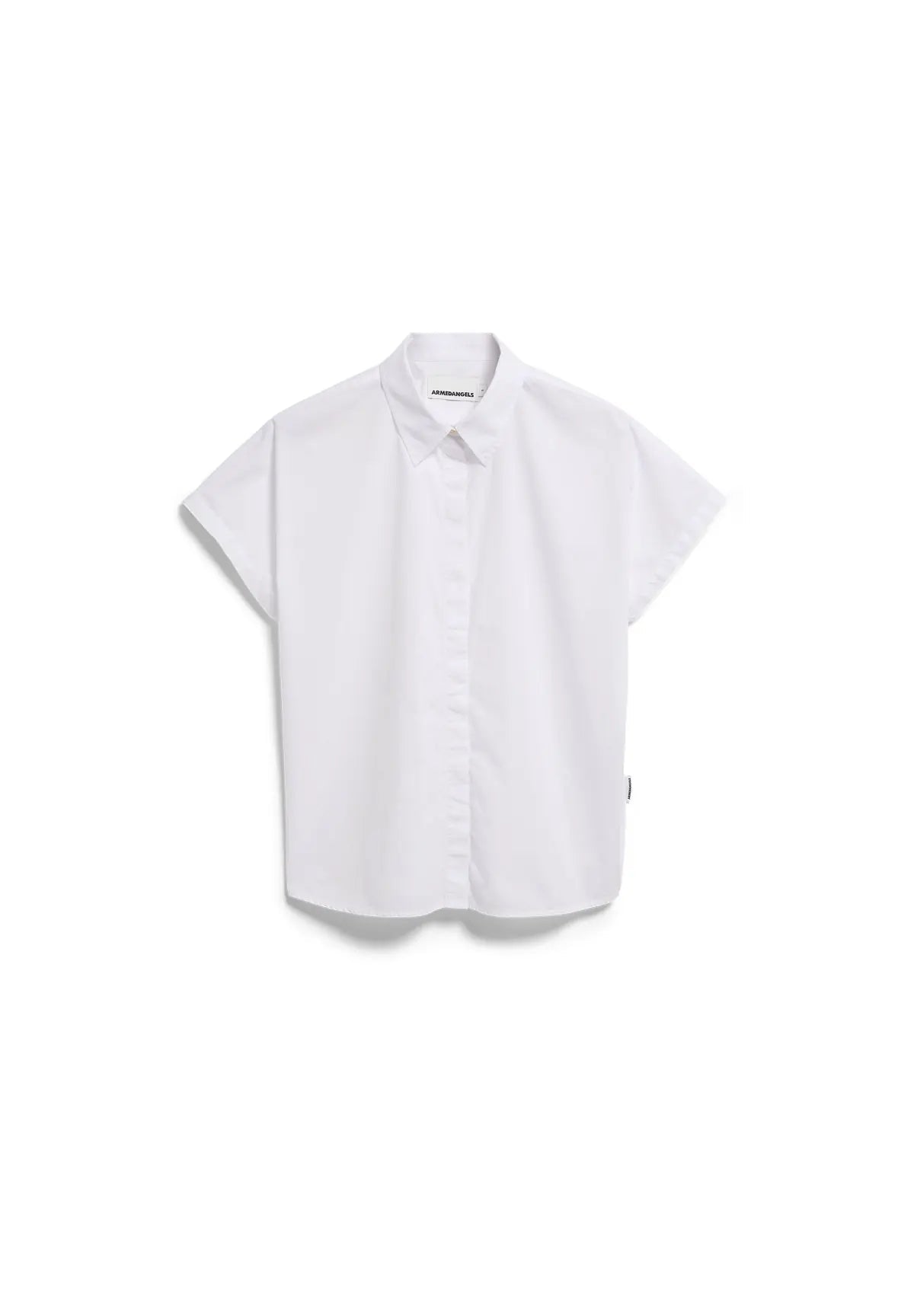 ARMEDANGELS - LARISAANA Popelin Bluse • white - ROSA ECK