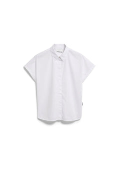 ARMEDANGELS - LARISAANA Popelin Bluse • white - ROSA ECK