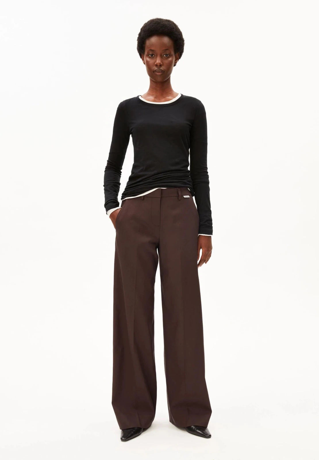 ARMEDANGELS - LEANDRAA Hose • claystone - ROSA ECK