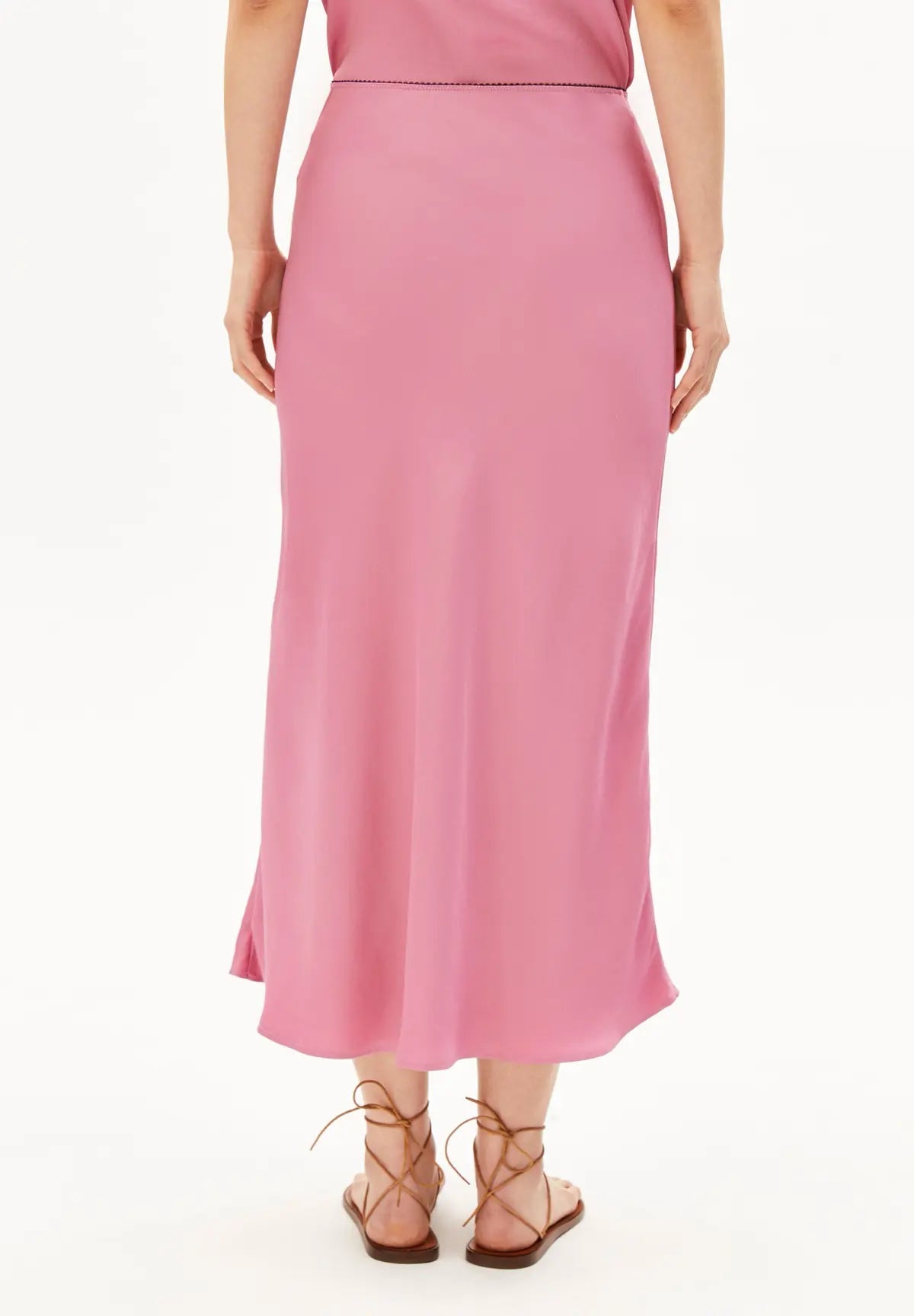 ARMEDANGELS - LENOVAA Satin Slip Rock • washed berry - ROSA ECK