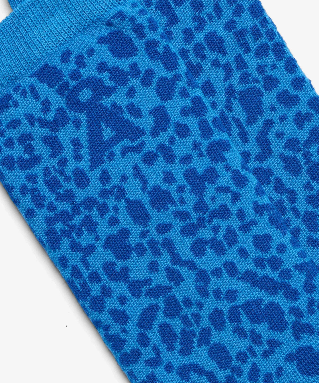 ARMEDANGELS - Leopard Socken aus Bio - Baumwolle • marina blue - Socken - ROSA ECK