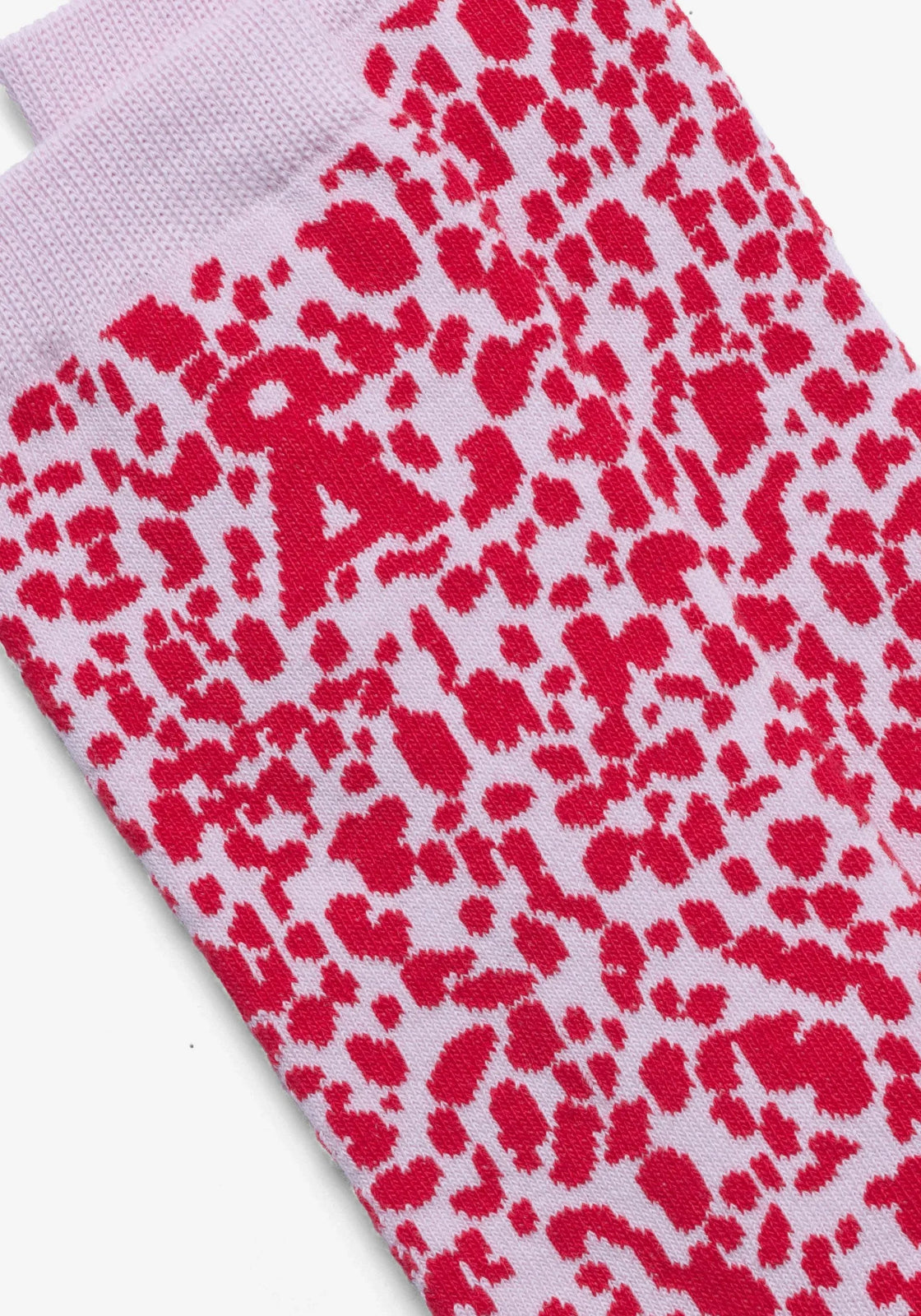 ARMEDANGELS - Leopard Socken aus Bio - Baumwolle • pink mist - Socken - ROSA ECK