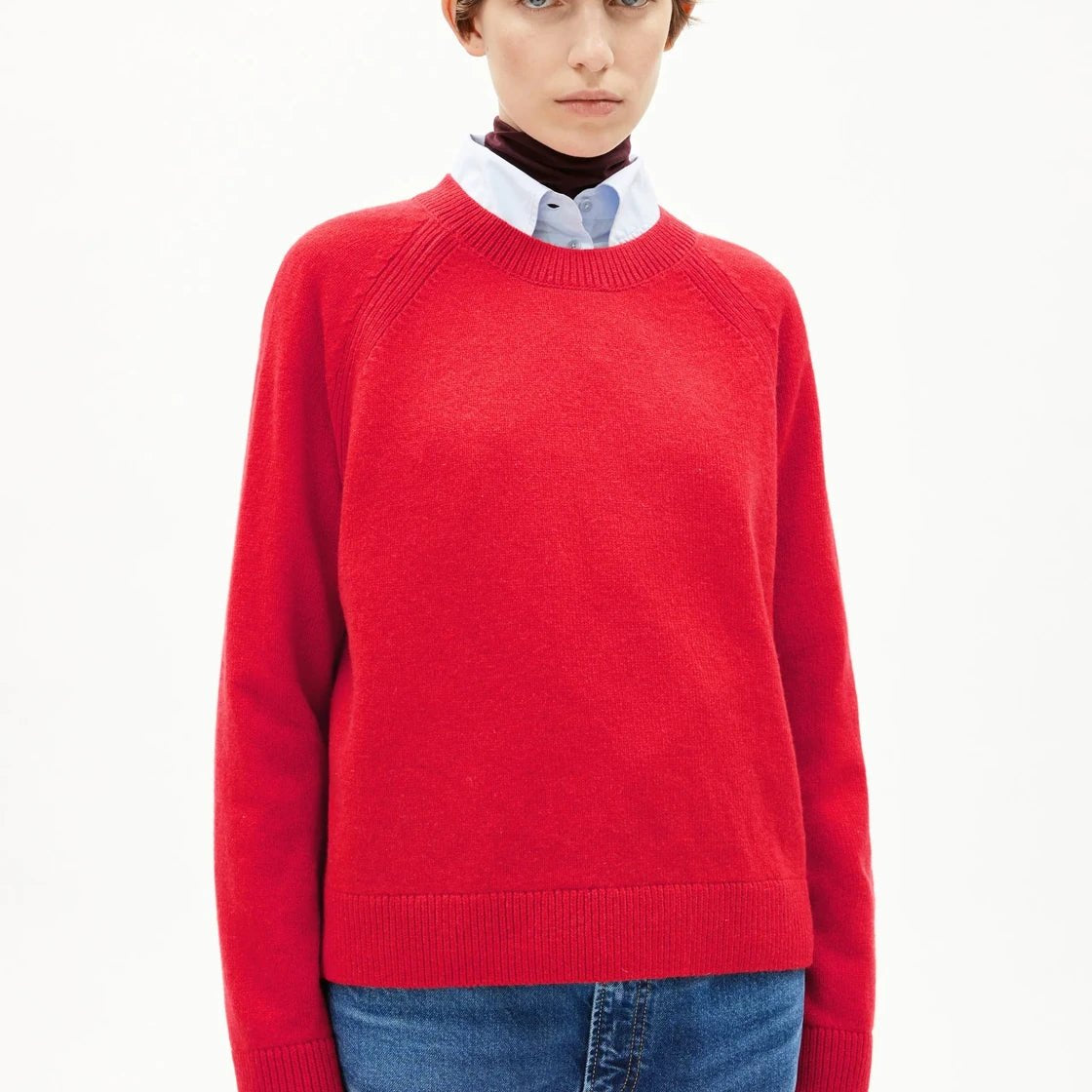 ARMEDANGELS - LILIRIAA REGLANA Pullover • candy apple - Pullover - ROSA ECK