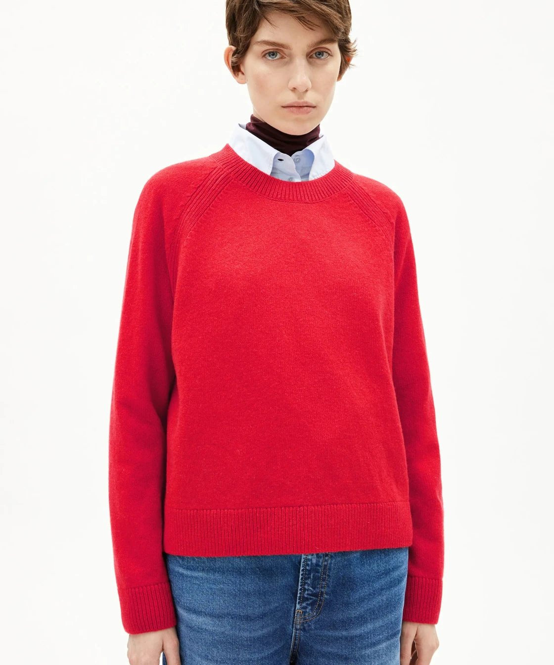 ARMEDANGELS - LILIRIAA REGLANA Pullover • candy apple - Pullover - ROSA ECK