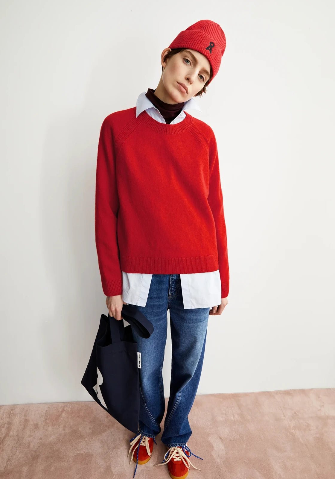 ARMEDANGELS - LILIRIAA REGLANA Pullover • candy apple - Pullover - ROSA ECK