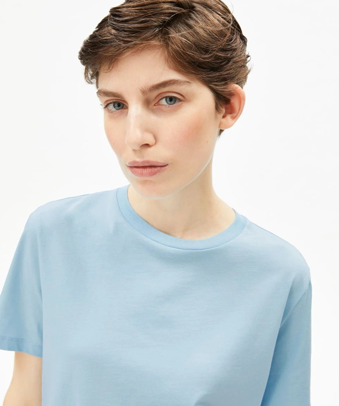 ARMEDANGELS - LUALAA T-Shirt • blue glow - T-Shirt - ROSA ECK