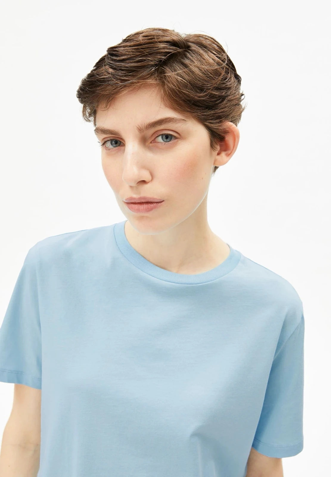 ARMEDANGELS - LUALAA T-Shirt • blue glow - T-Shirt - ROSA ECK