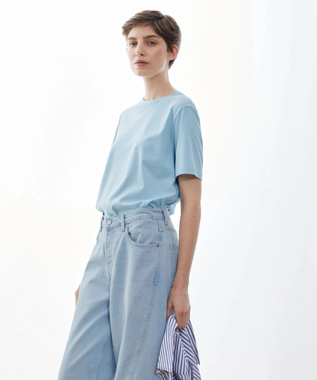 ARMEDANGELS - LUALAA T-Shirt • blue glow - T-Shirt - ROSA ECK