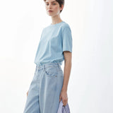 ARMEDANGELS - LUALAA T-Shirt • blue glow - T-Shirt - ROSA ECK