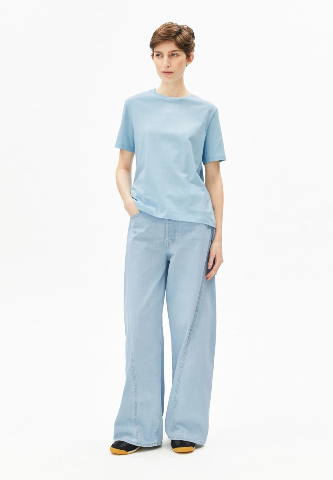 ARMEDANGELS - LUALAA T-Shirt • blue glow - T-Shirt - ROSA ECK