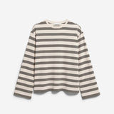 MARYNAA FINE STRIPE Langarmshirt oatmilk-black von ARMEDANGELS